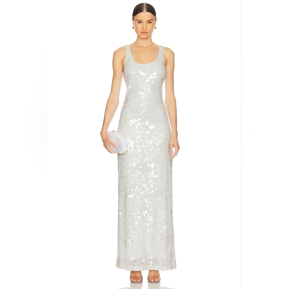 Simkhai Bex Embellished Maxi Dress Ivory
